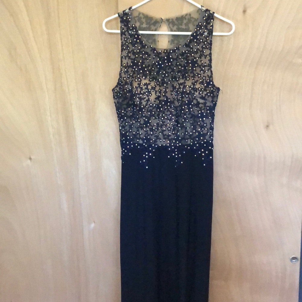 Long Navy Prom Dress size large